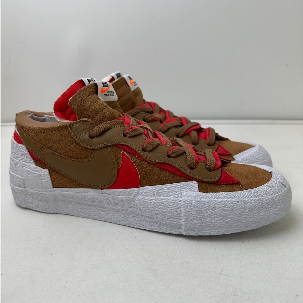 Nike Blazer Low x Sacai British Tan Sneakers Men's Sz 11